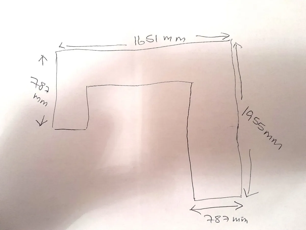 Corner Leather Couch for Sale (Collection Only) - Image 3