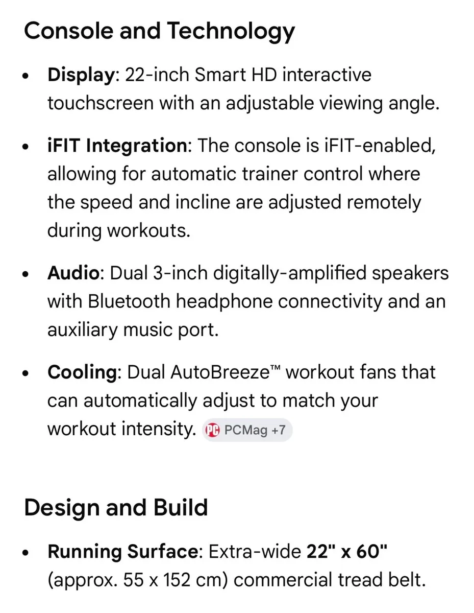 Nordic Track Commercial 2950 Treadmill - Image 3