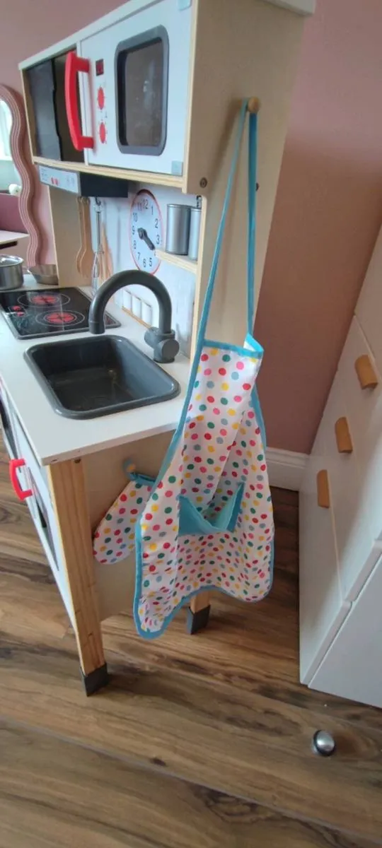 Deluxe Wooden Play Kitchen – Includes All Accessor - Image 2