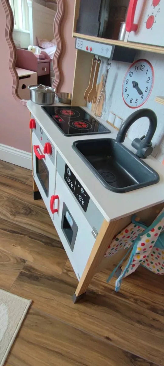 Deluxe Wooden Play Kitchen – Includes All Accessor - Image 3