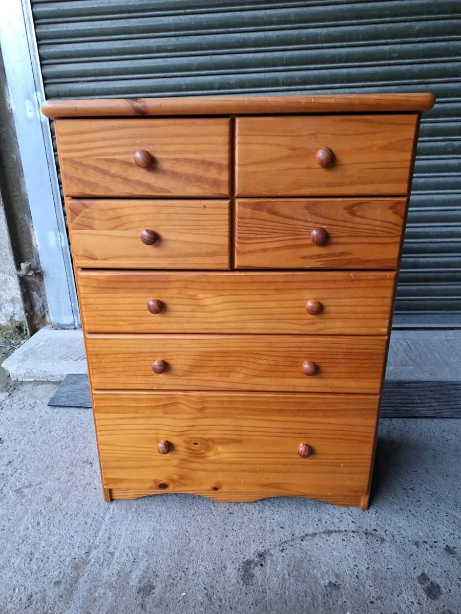 Solid Pine Chest of Drawers (DELIVERY) - Image 1