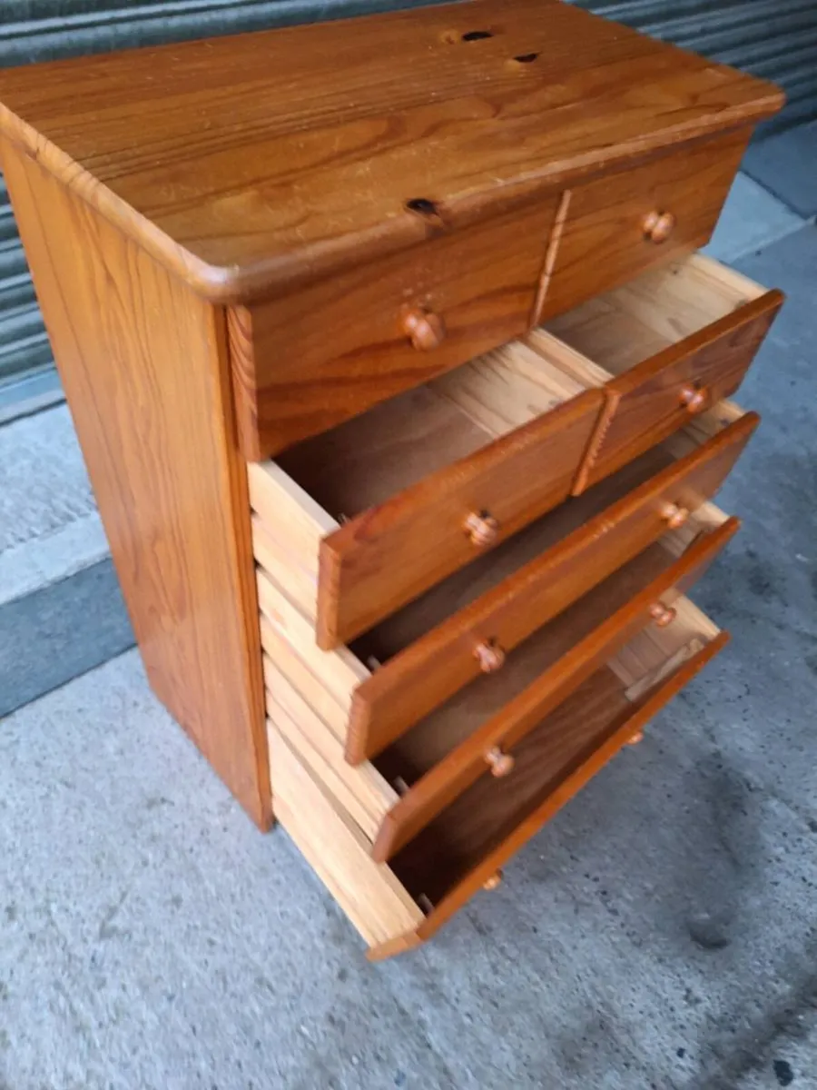 Solid Pine Chest of Drawers (DELIVERY) - Image 3