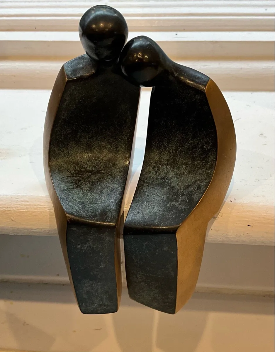 SOLID BRONZE  Luise Kott-Gardner Sculpture-Lovers - Image 1