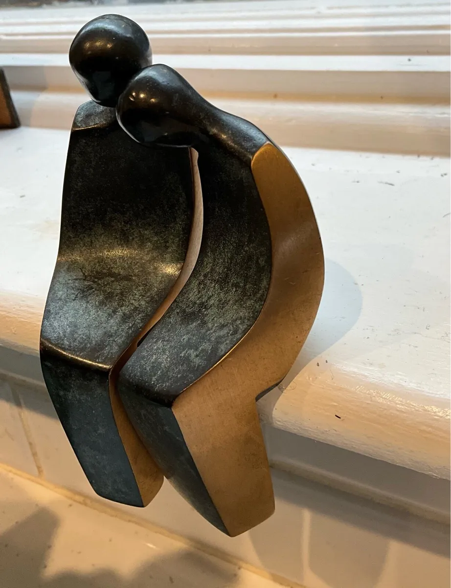 SOLID BRONZE  Luise Kott-Gardner Sculpture-Lovers - Image 2