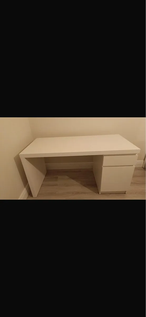 Large white Ikea study/office desk - Image 2