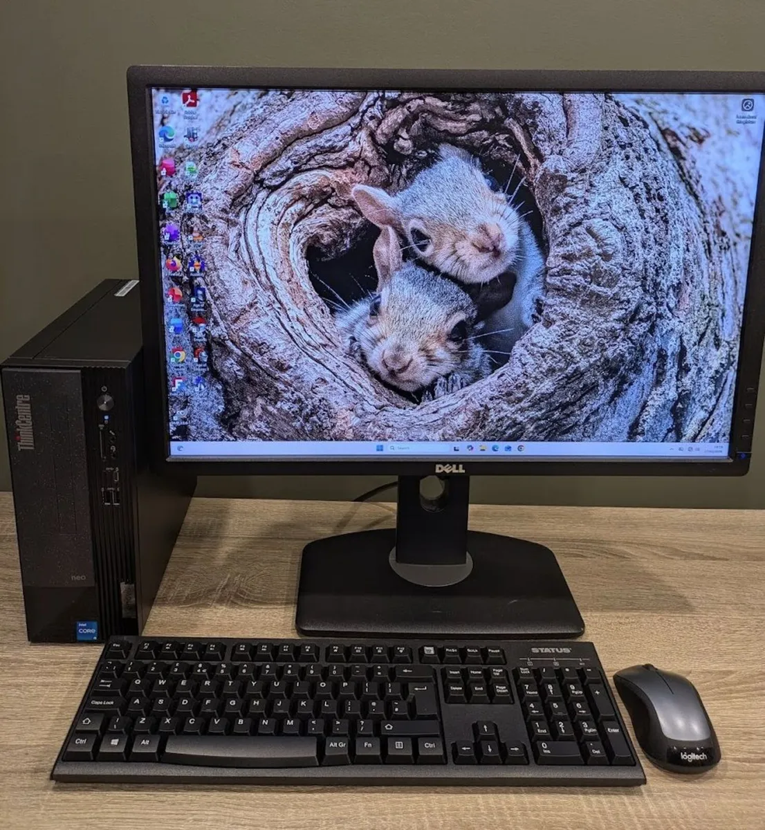 Intel i5 12th Gen Win 11 PC 16GB 24" LCD Office 21 - Image 1