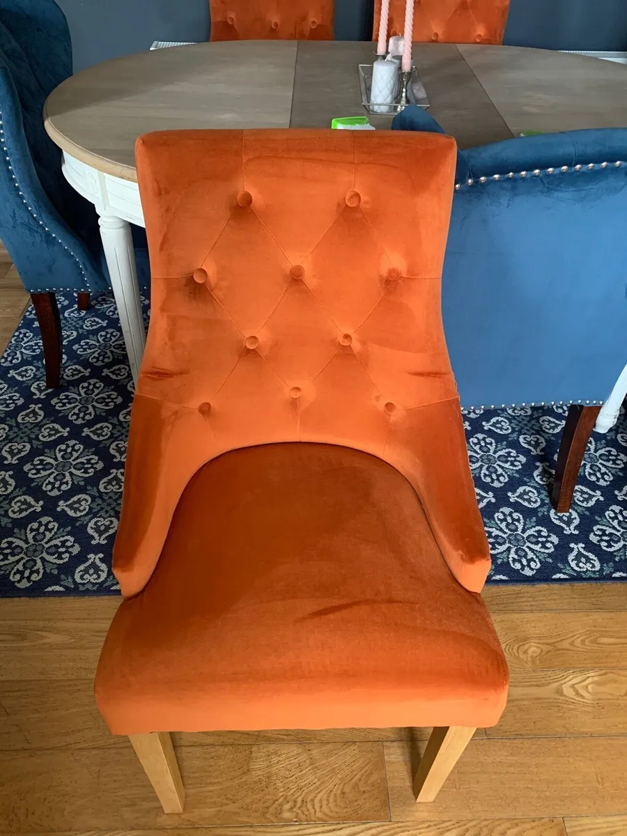 3 fabric chairs - Image 1