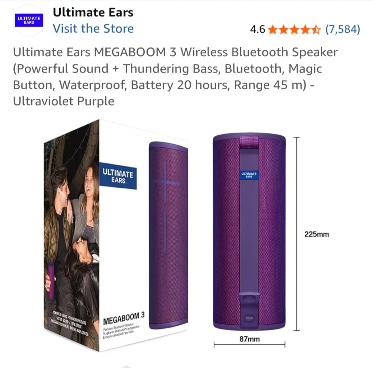 UE Megaboom 3 Bluetooth speaker - Image 4