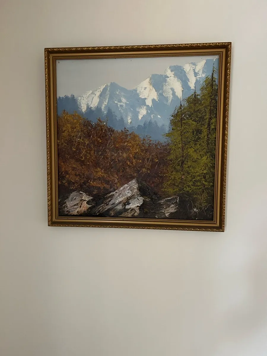 3 Beautiful painting painted with a Knife - Image 1