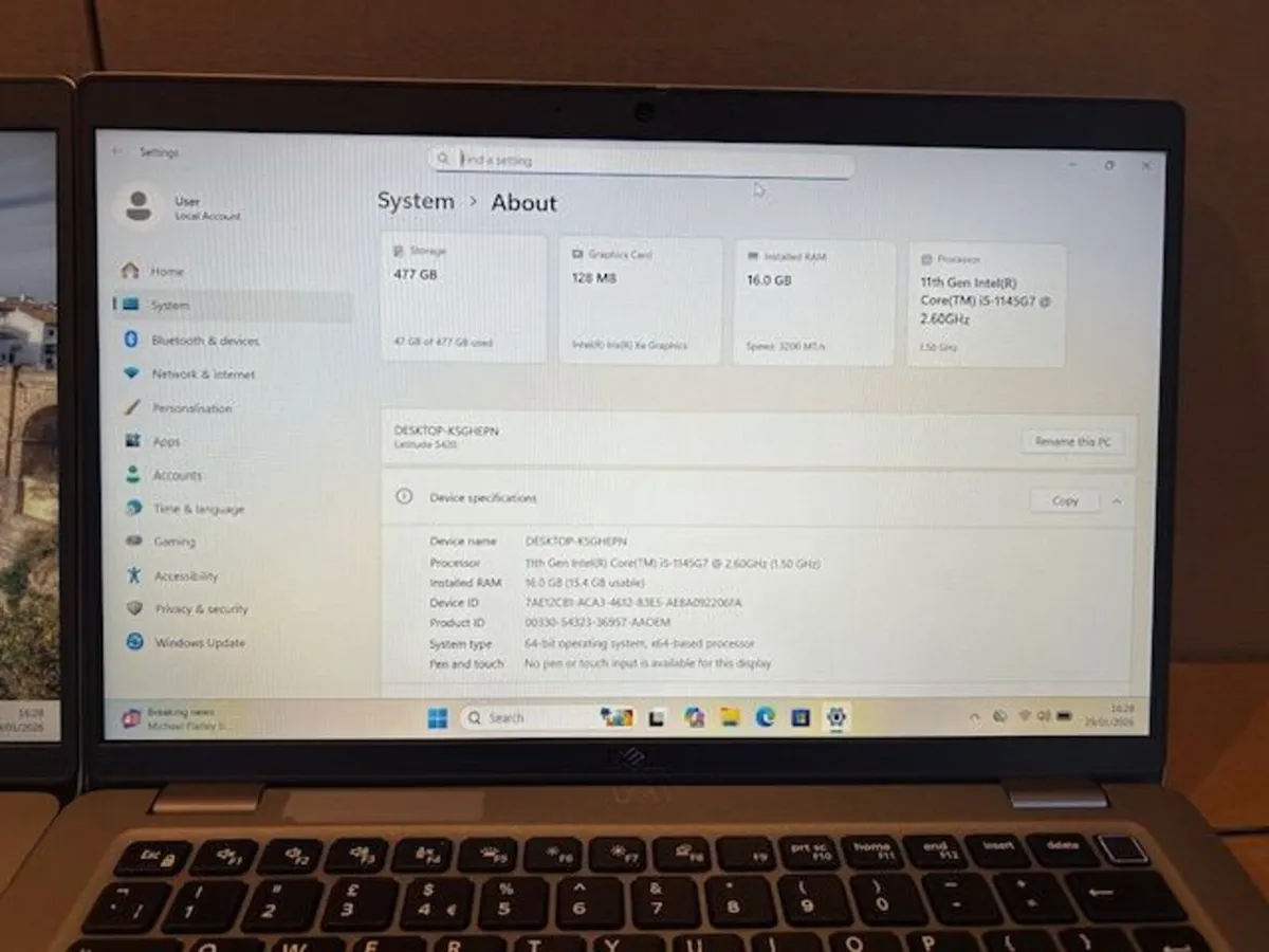 Dell Latitude 5420 14"-i5-16GB-SSD-Win 11 Pro - Image 3