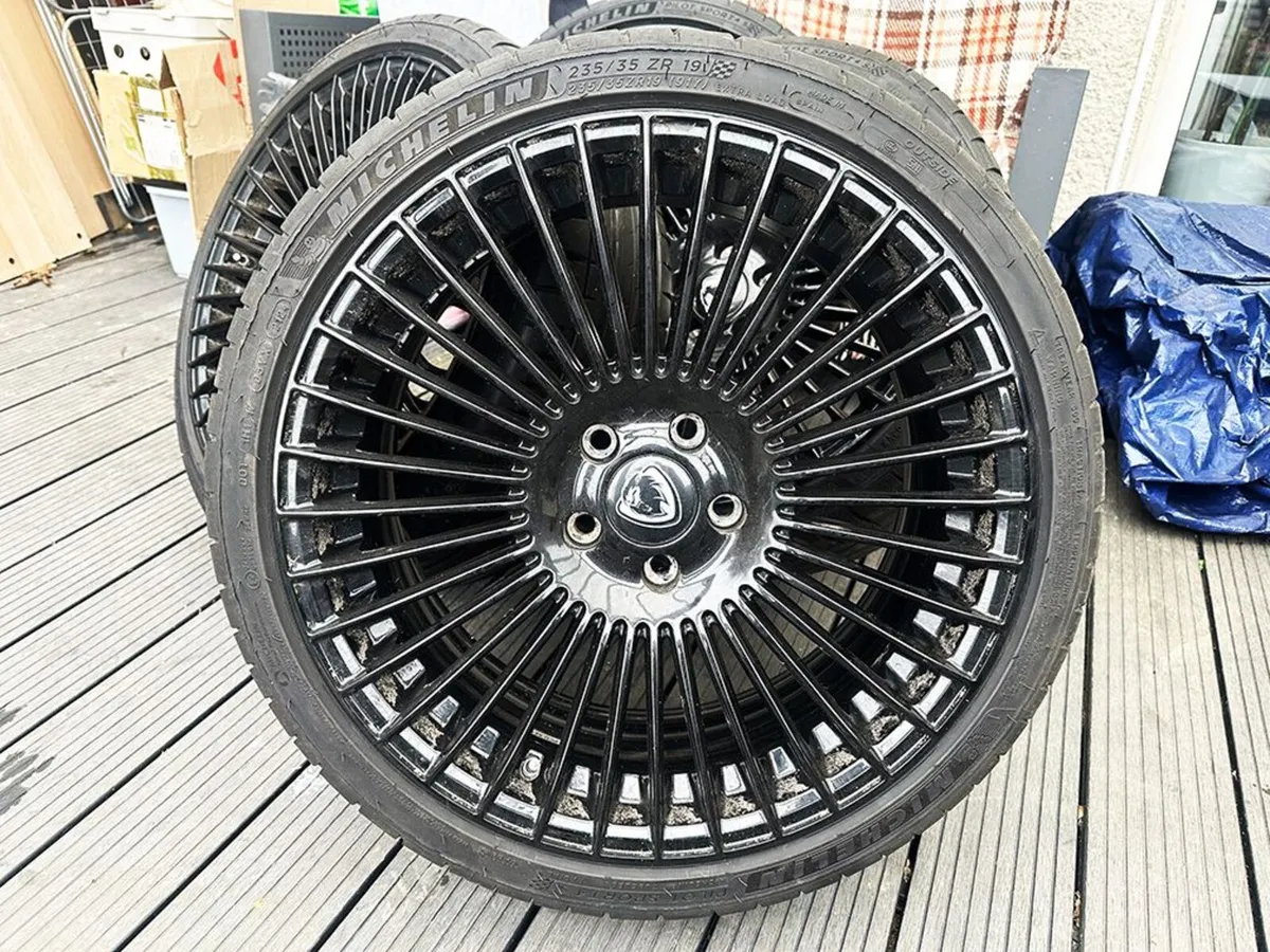 Rare 19 5x120 Alloys 8.5J ET45 with Michelin Tyres - Image 1