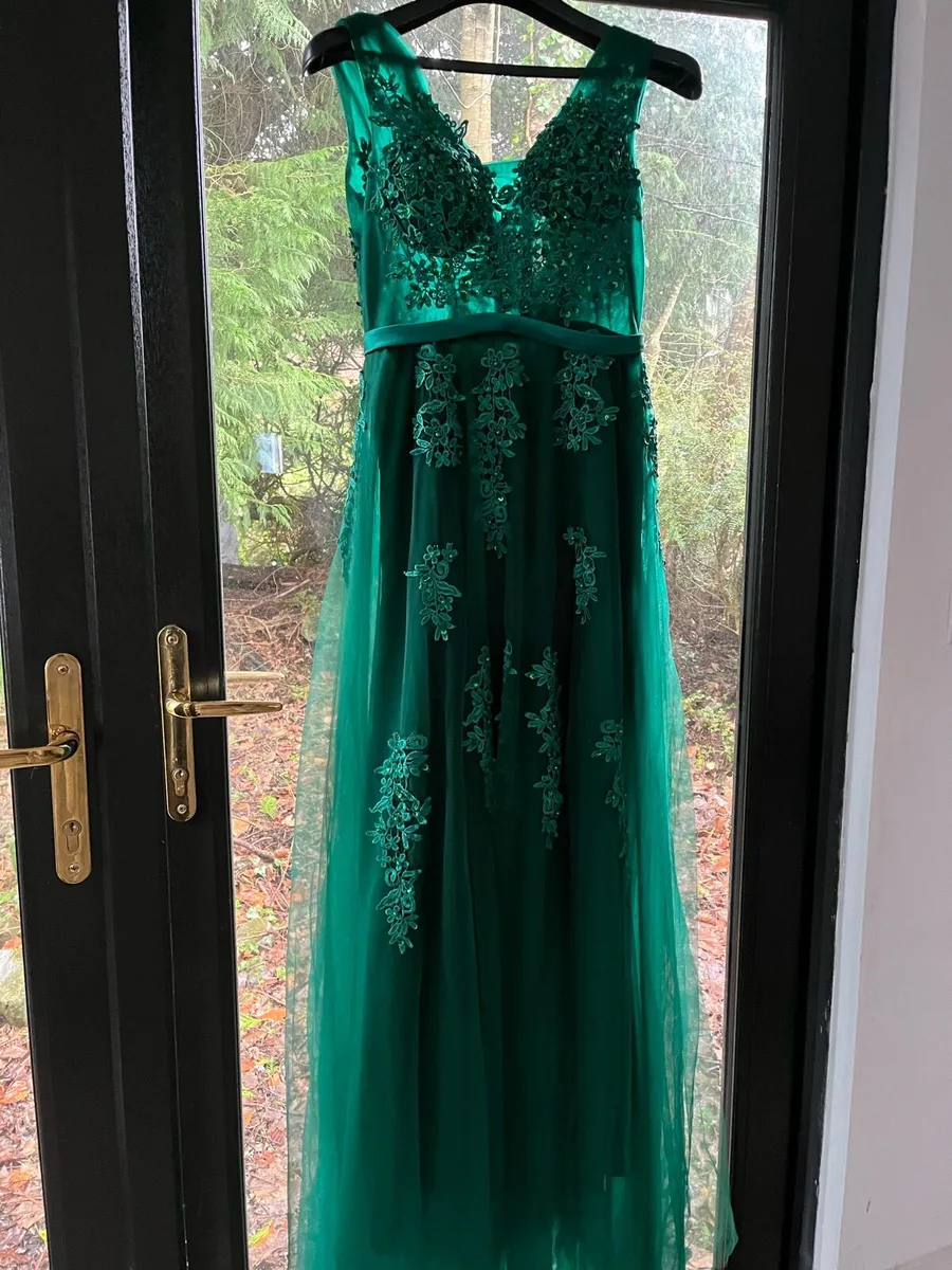 Graduation Dress Emerald green - Image 3