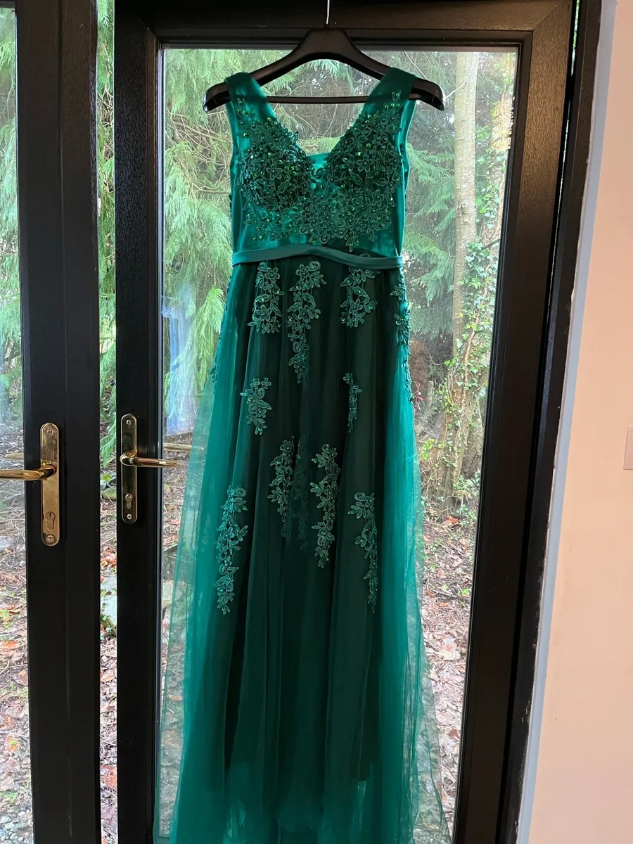 Graduation Dress Emerald green - Image 2
