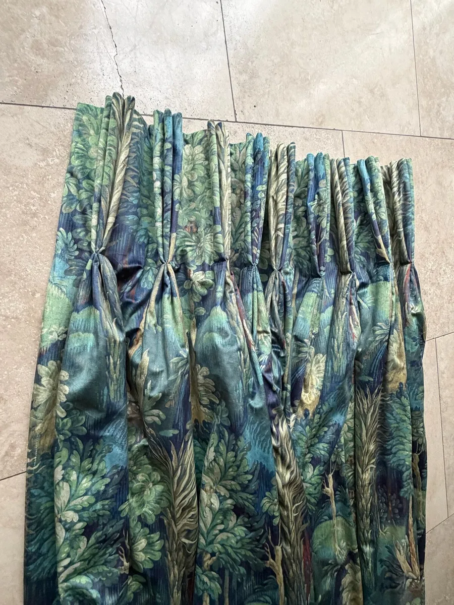 Pair curtains 110” drop like new cost €1200 - Image 2