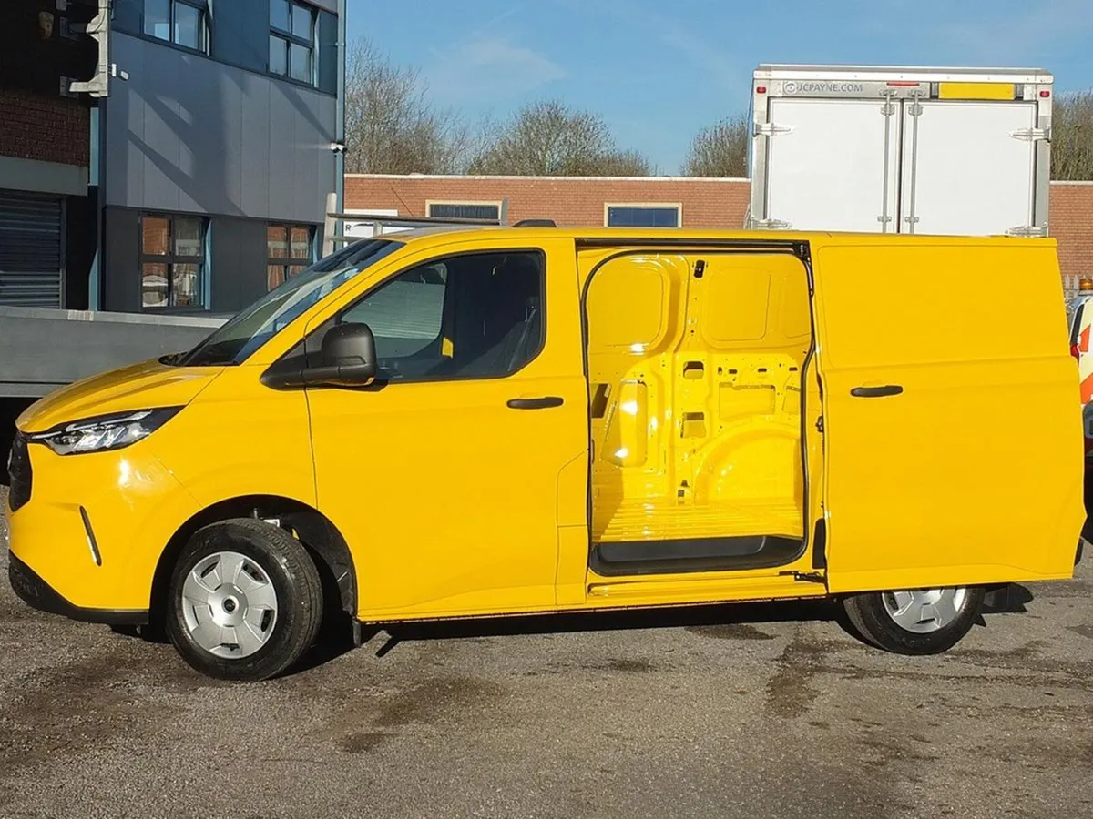 2025 Yellow Ford Transit Custom Manual Panel Van - Image 2