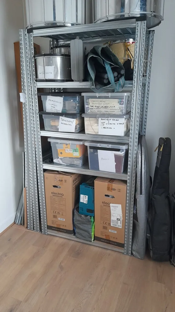 Galvanised metal rack - 5 shelf storage - Image 2
