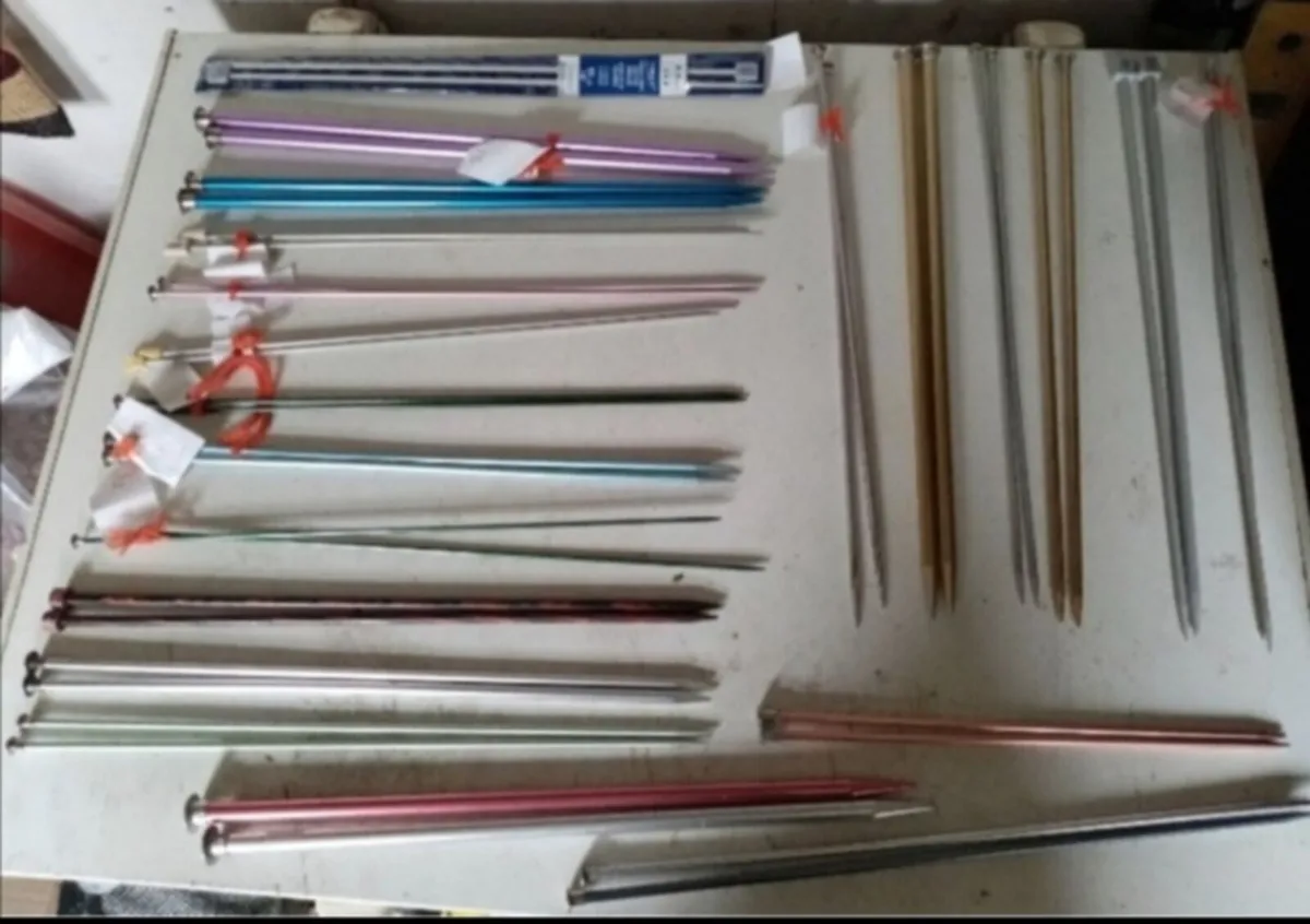 21 Pairs of Various Knitting Needles