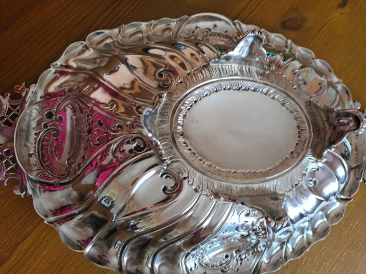 Antique German WMF Silver Plated  Fruit Dish - Image 4