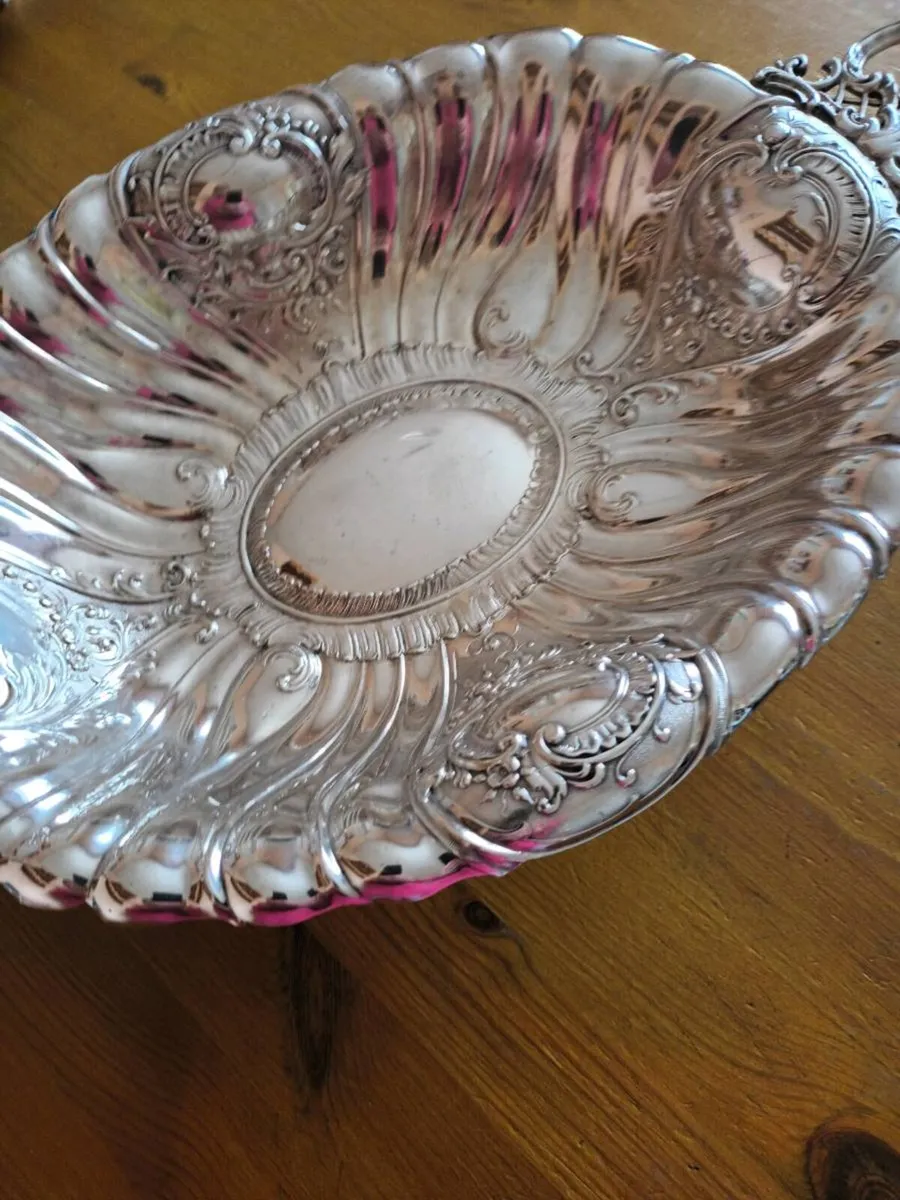 Antique German WMF Silver Plated  Fruit Dish - Image 3