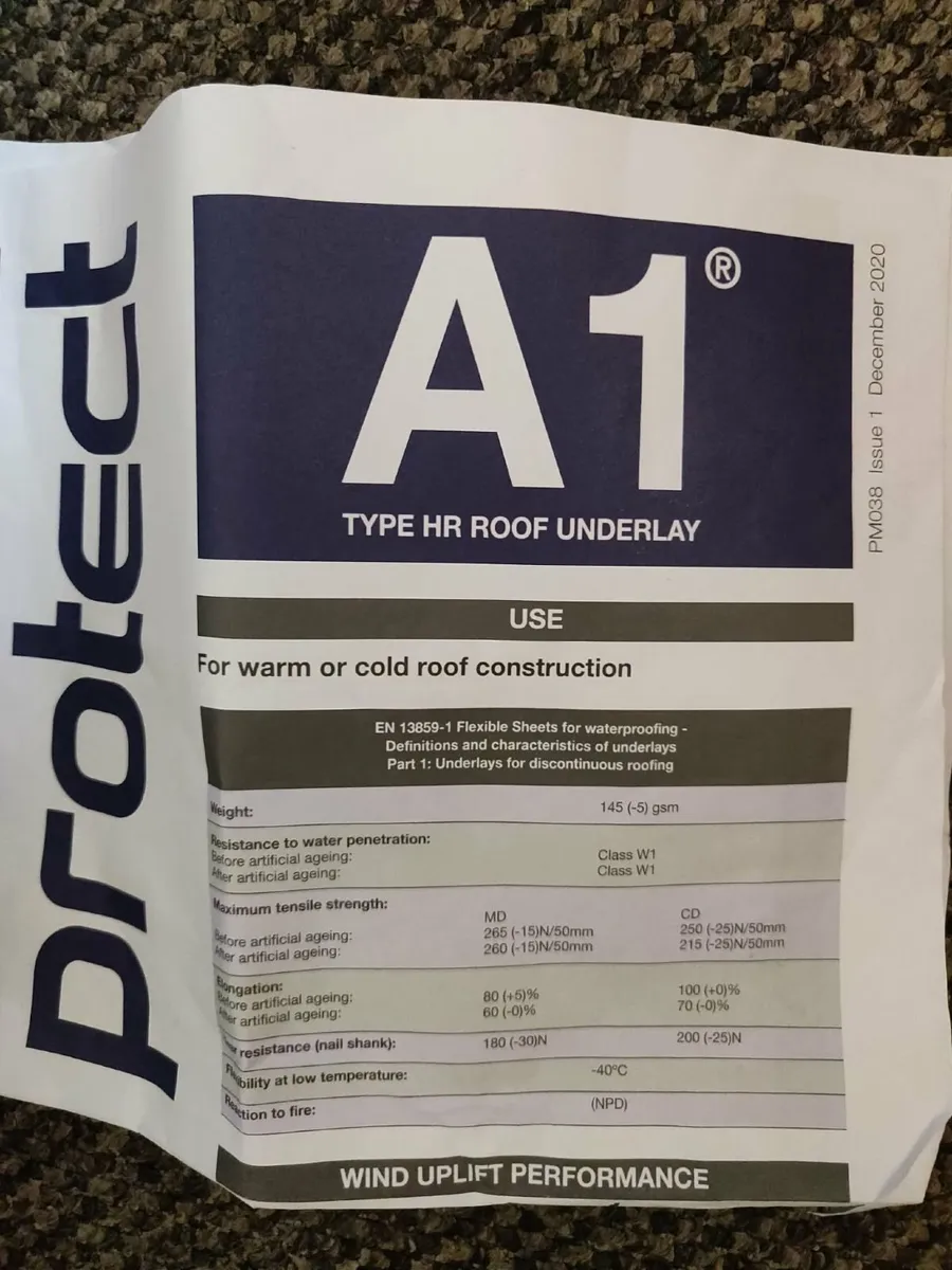 Unopened Flashing Tape (10m)+Opened Roof underlay - Image 3