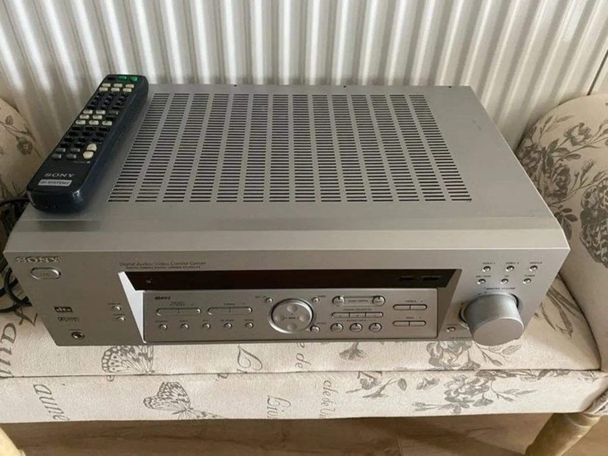 Stereo Receiver Silver Sony STR-K740P FM-AM - Image 1