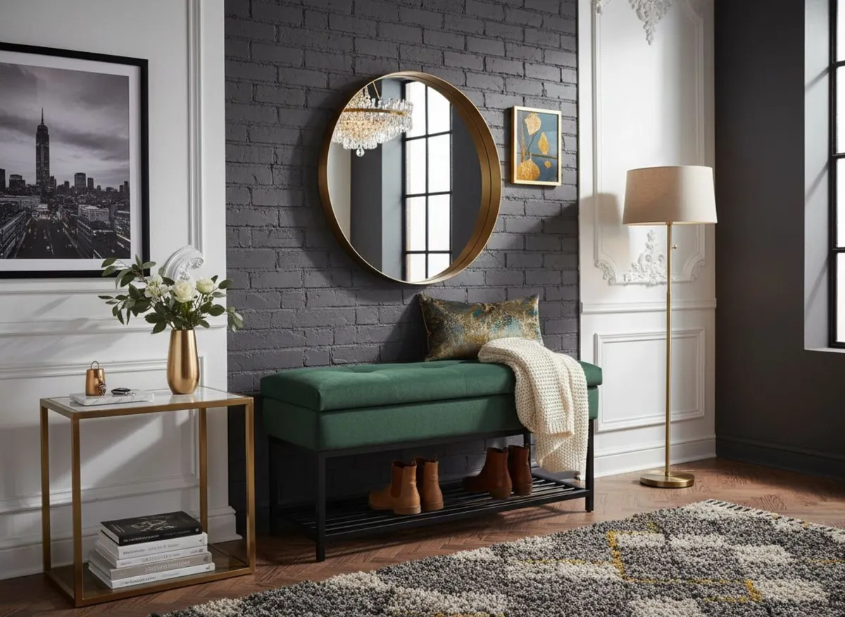 Emerald Vault Storage Ottoman - Image 2