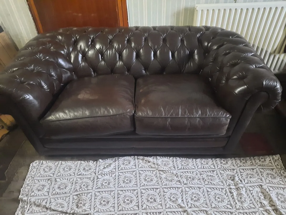 Leather Chesterfield Sofa