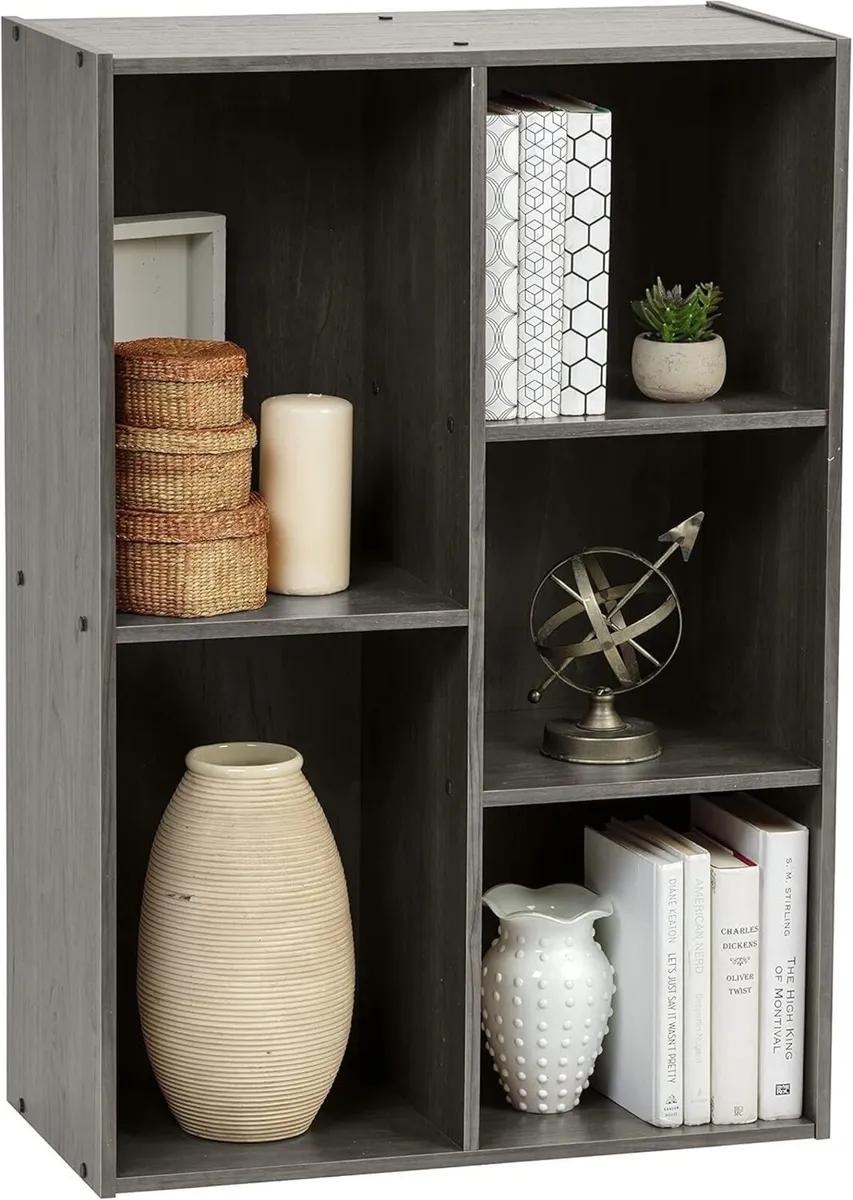 Wooden Storage Shelf Cabinet Cube Bookcase Open - Image 1