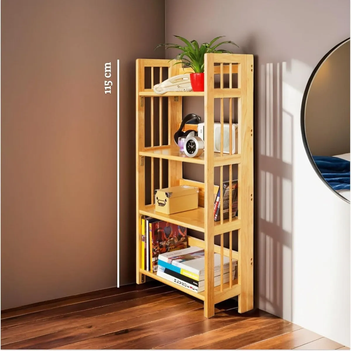 Housewares Rubberwood Racking Storage Shelving - Image 2