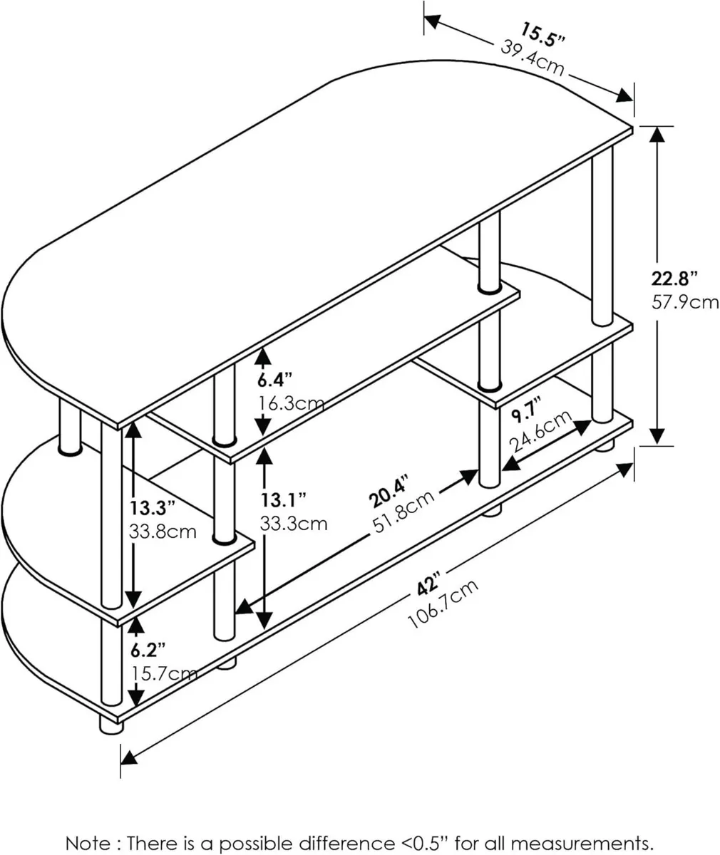 JAYA TV Stand Simple Design Corner Entertainment - Image 3