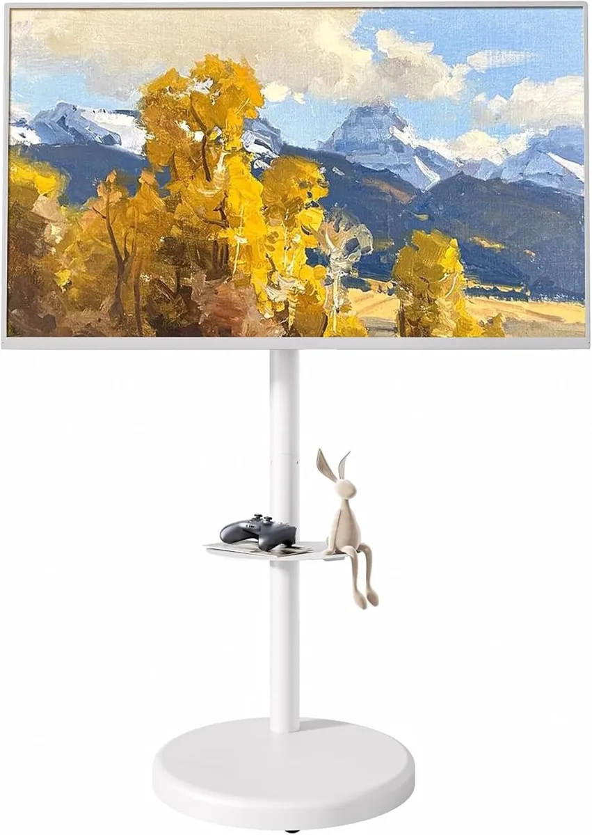 Height Adjustable Rolling TV Stand for 37-86 Inch - Image 1