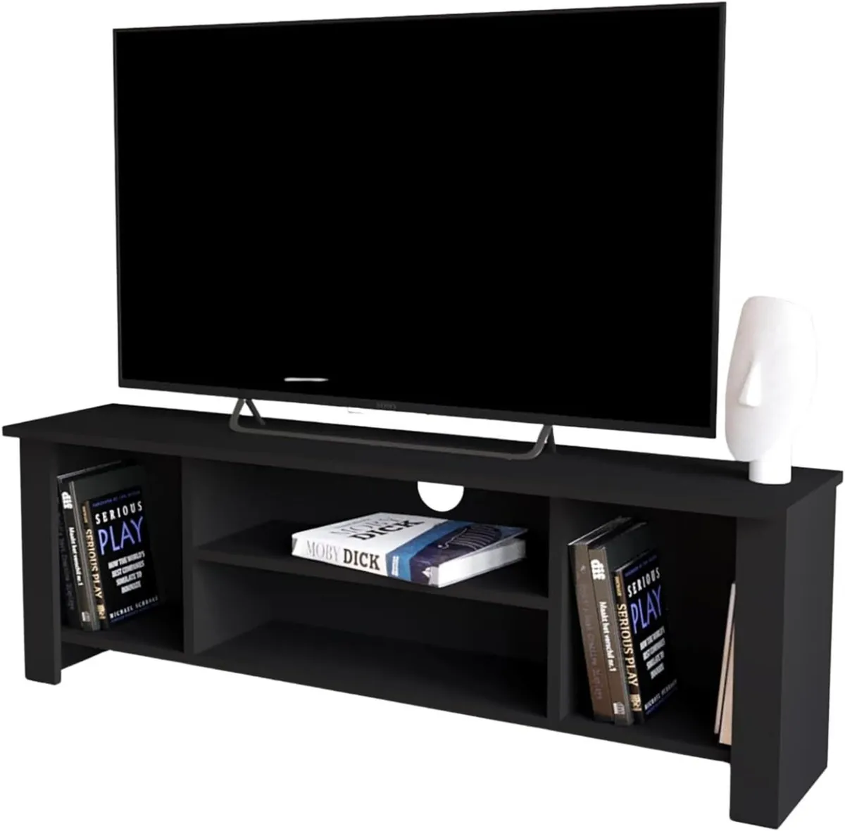 Wooden TV Stand – 114 cm Small Unit for 50-55 - Image 1