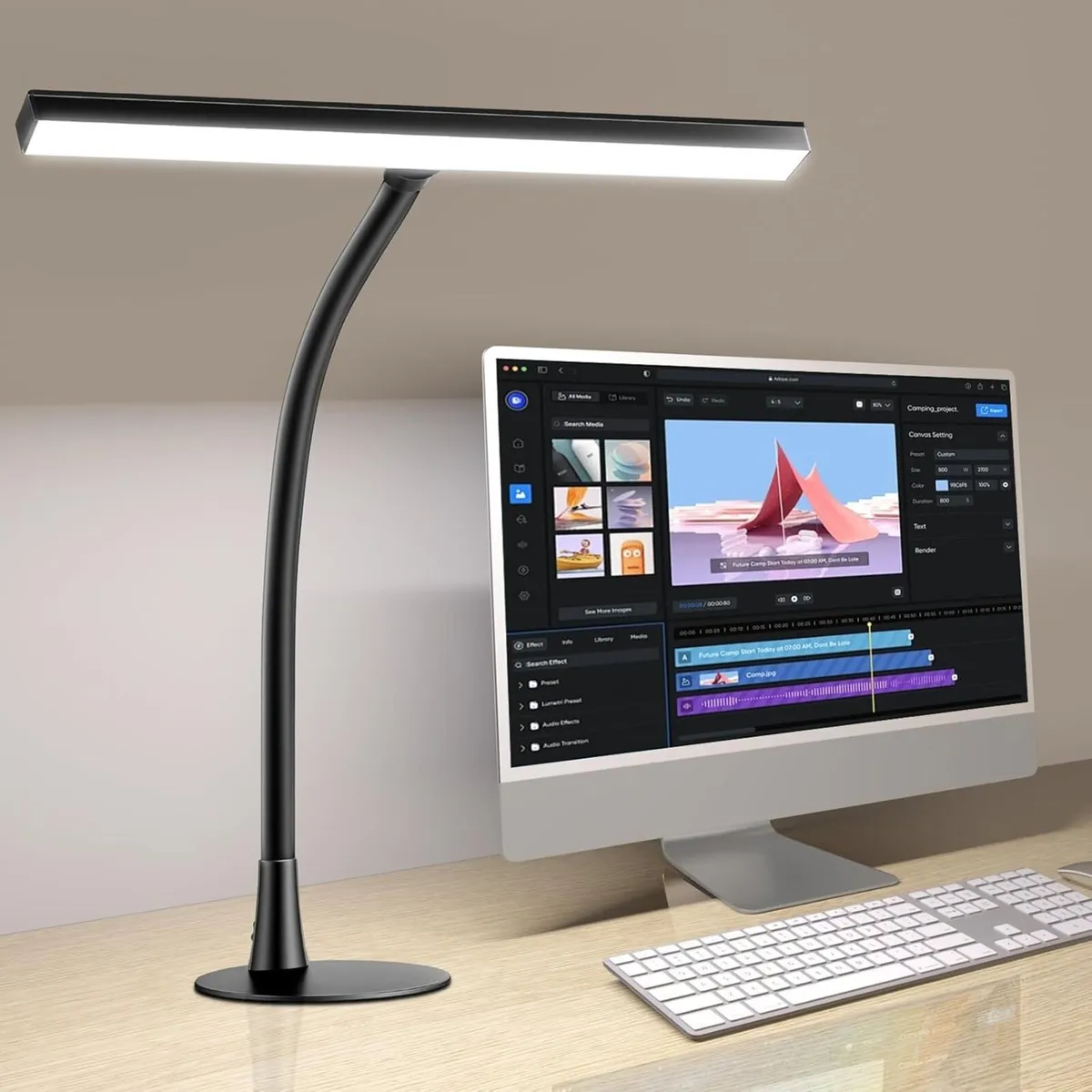LED Desk Lamp for Home Office 360degrees Flexible - Image 1