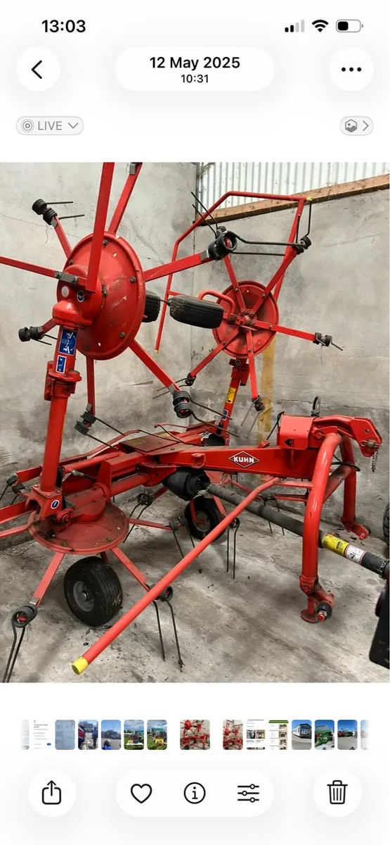 Kuhn  GF 502 Tedder - Image 1