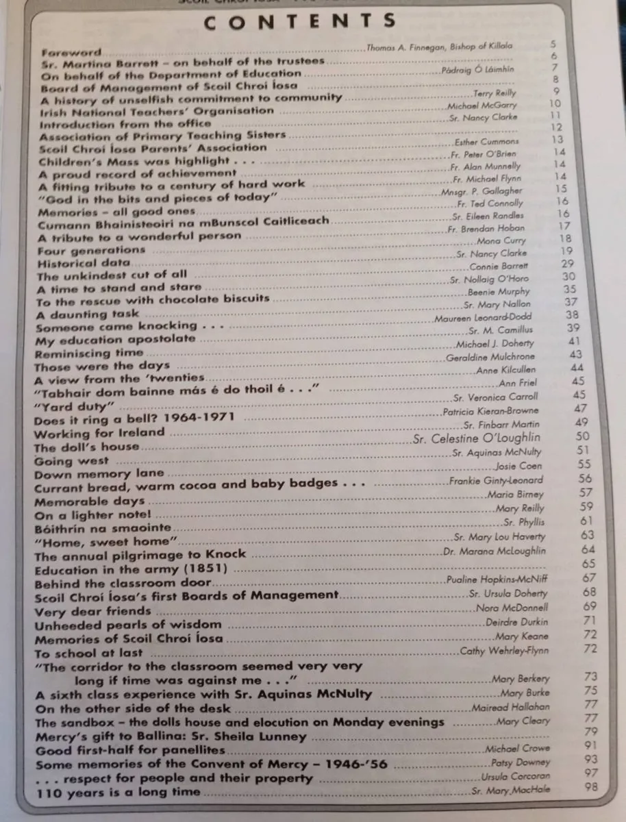 Scoil Chroí Iosa Ballina Book - Image 2