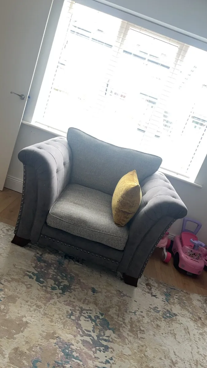 Cornor sofa 1 seater and footstool - Image 1