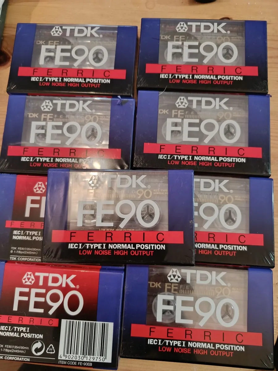 TDK FE90 Blank  Cassette Tapes - Image 1