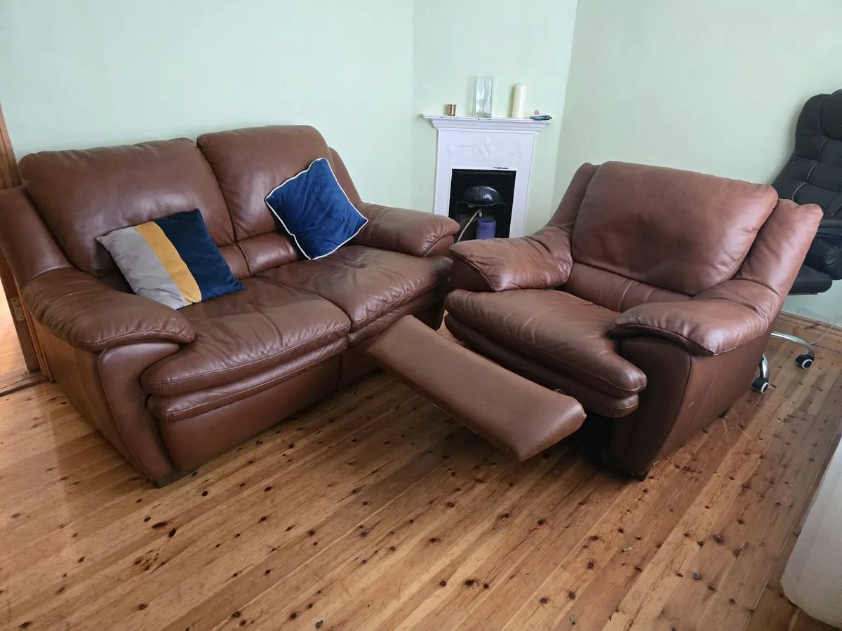 Sofa and lazy boy armchair - Image 1