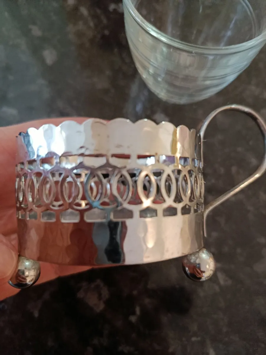 French Duralex coffee set silver plated - Image 3