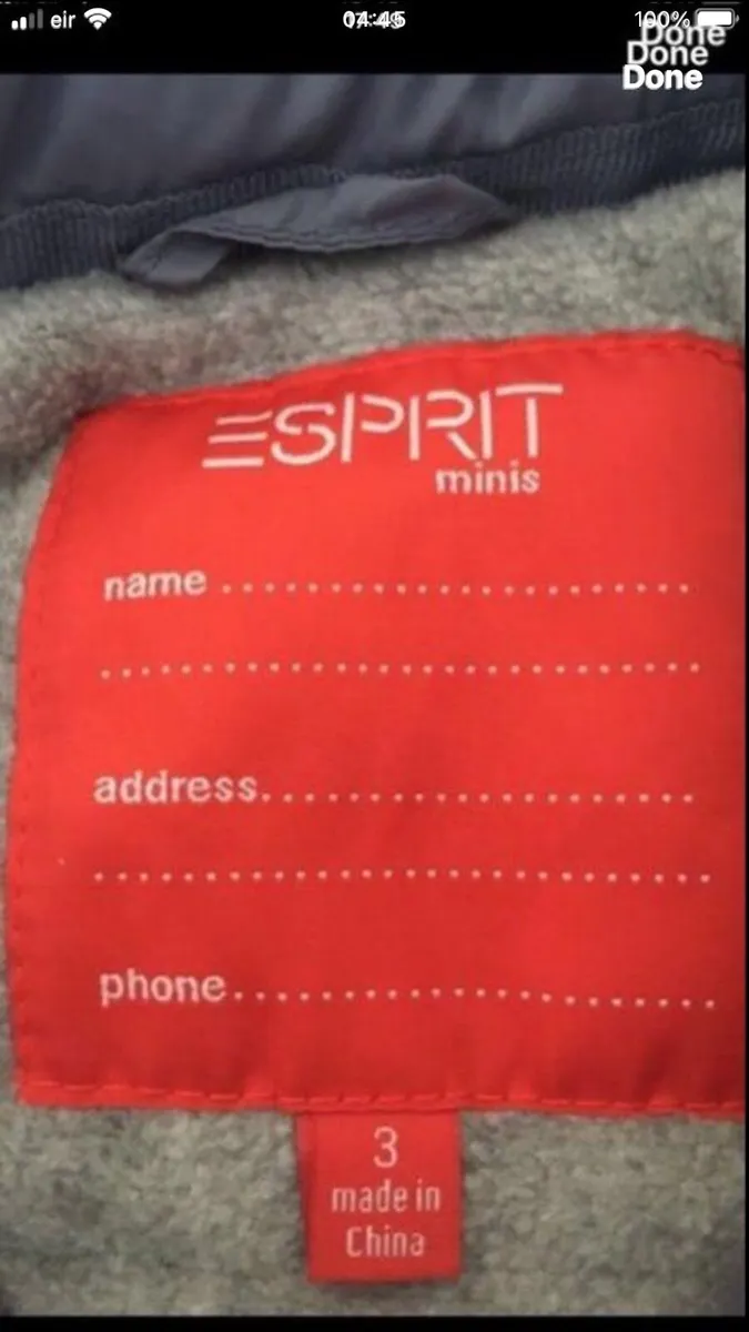Boys espirit jacket age 3 €8 - Image 3