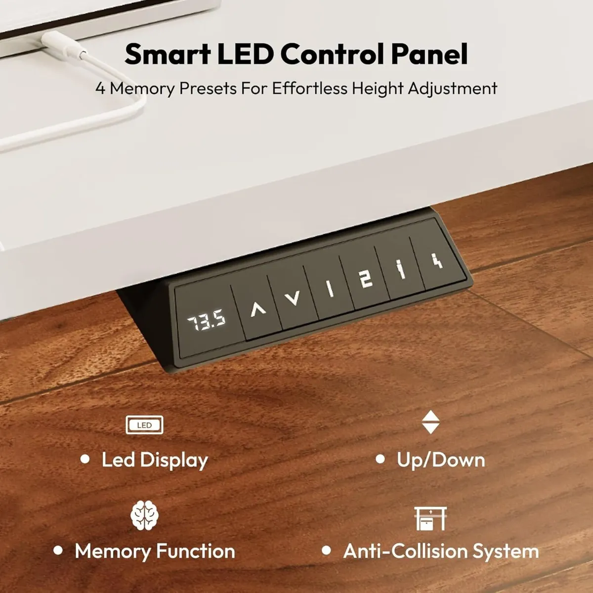 Electric Standing Desk ONE PIECE 110 x 54 Height - Image 4