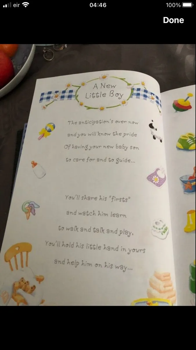 Baby’s boys memories book €5 - Image 3