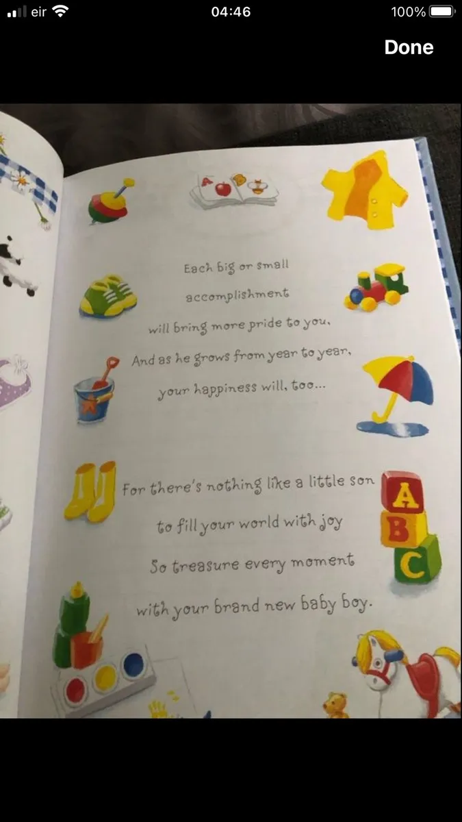 Baby’s boys memories book €5 - Image 4