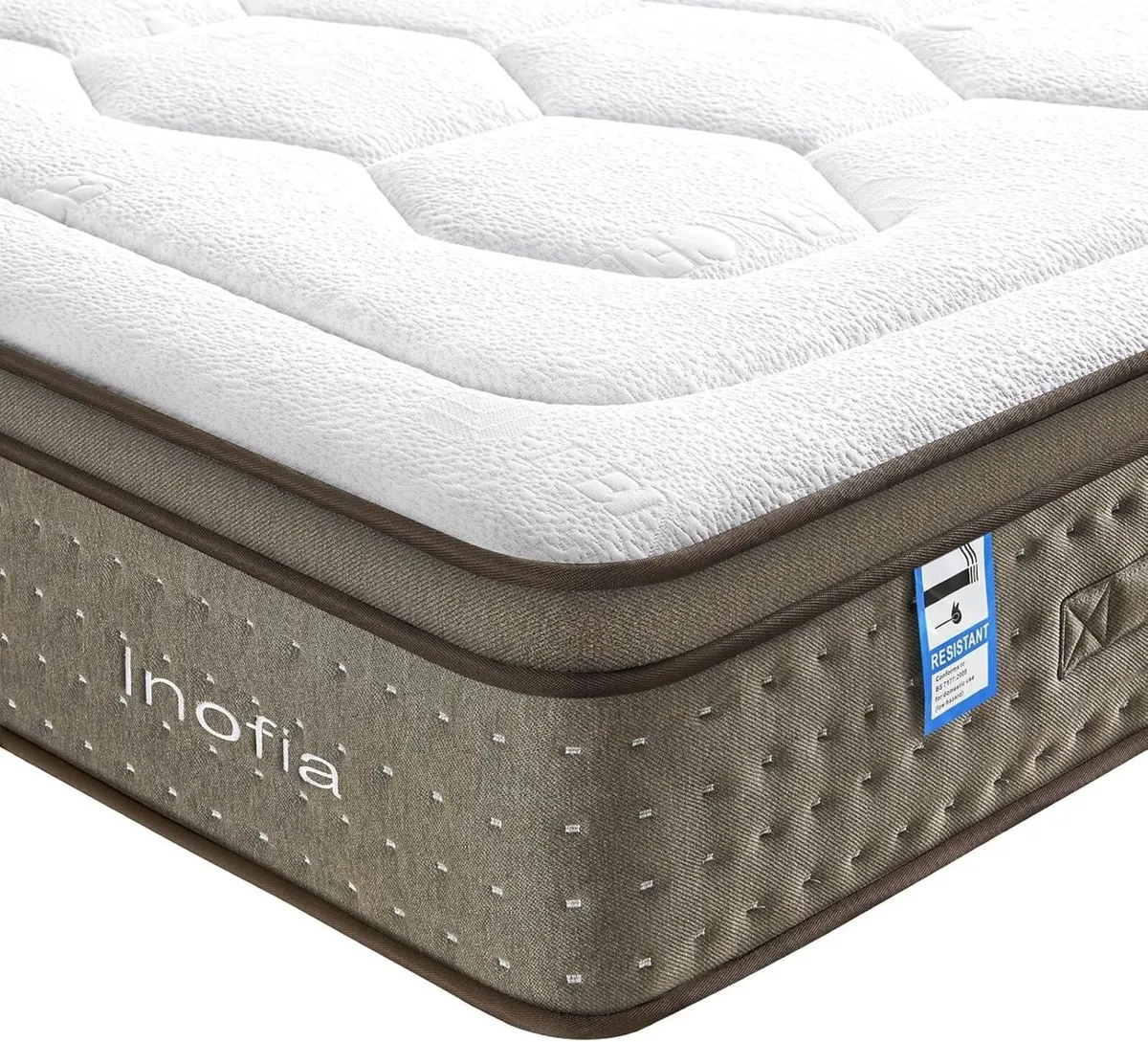 Small Double Mattress 12 Inch Memory Foam with - Image 1