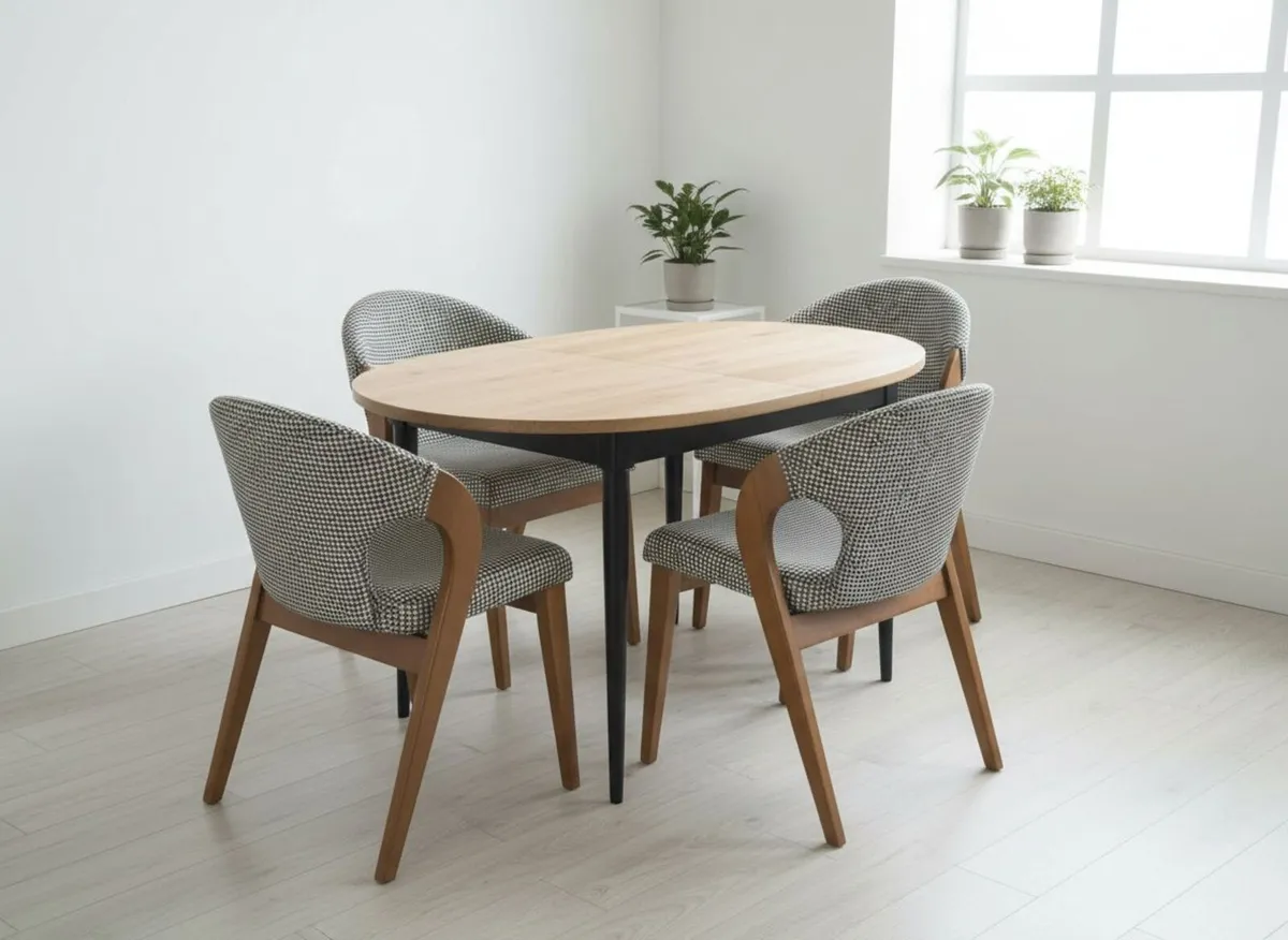 Artisan Odyssey Round Table – Extendable 100-135cm - Image 1