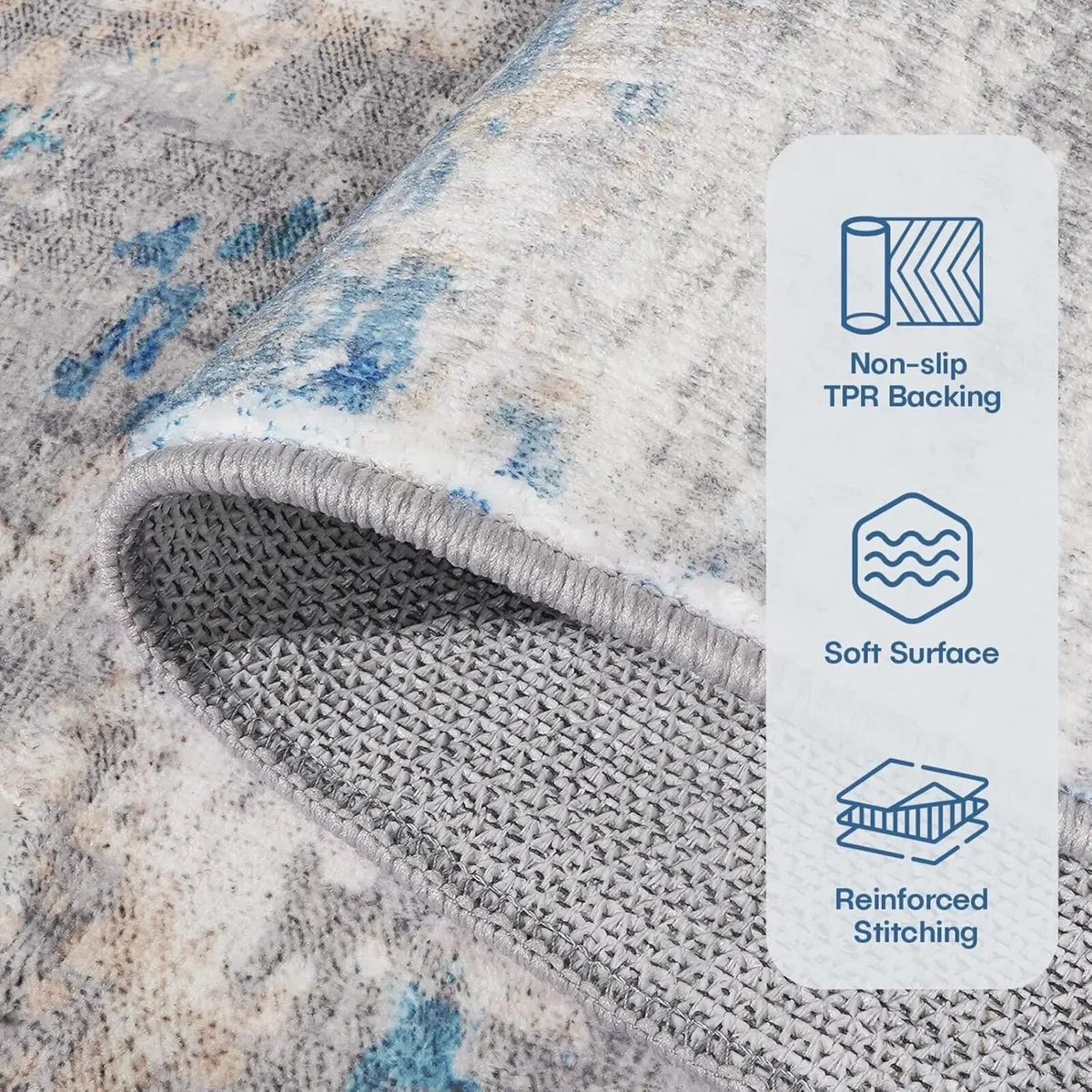 Living Room Rug 160x230 cm Large Non-Slip - Image 2