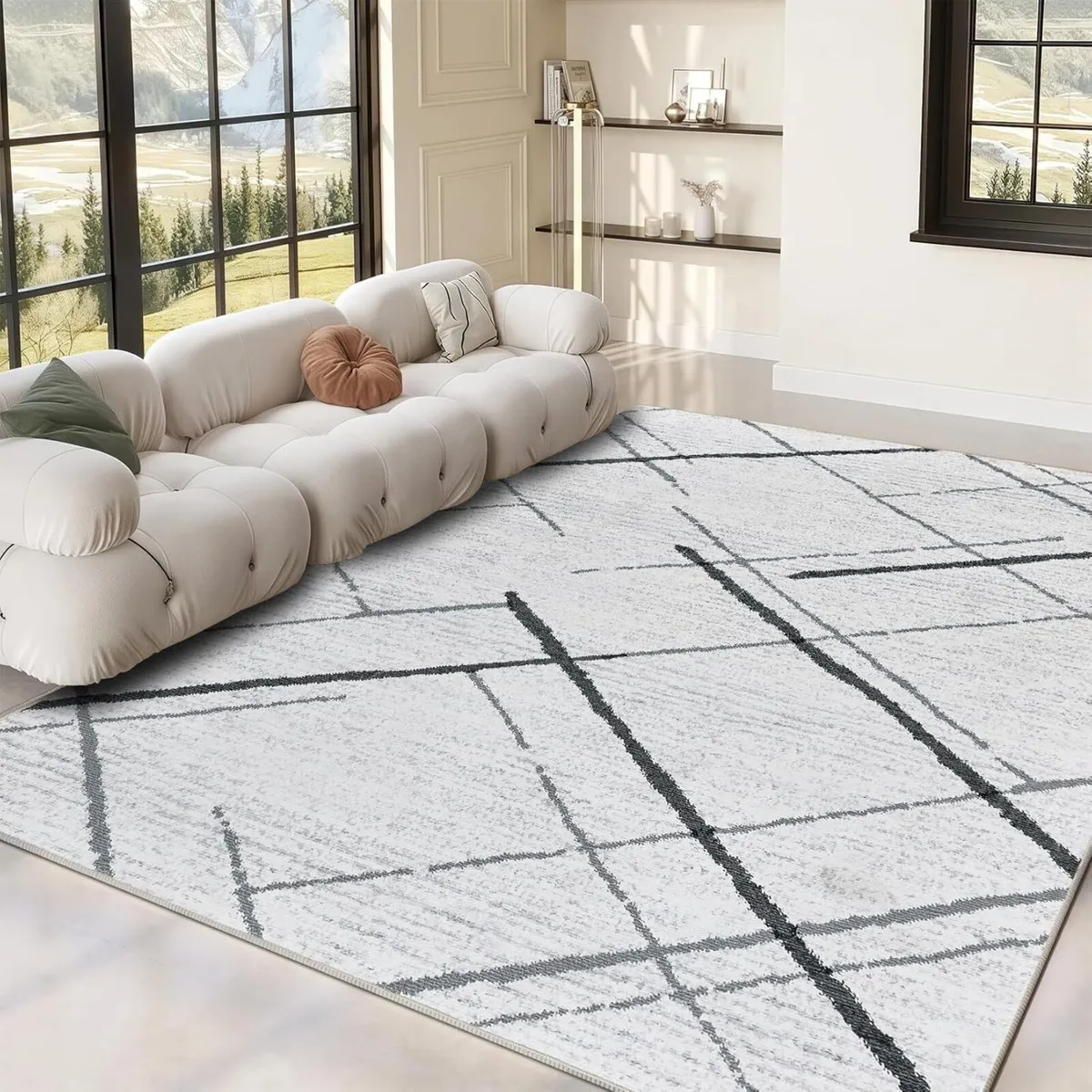Extra Large Washable Rugs for Living Room - Image 1