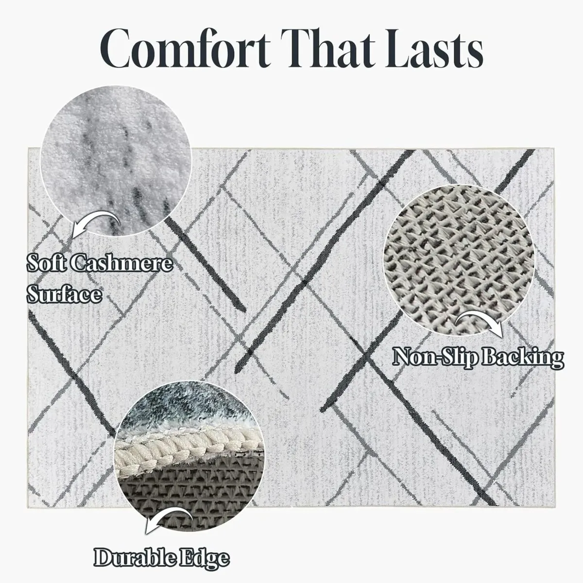 Extra Large Washable Rugs for Living Room - Image 3