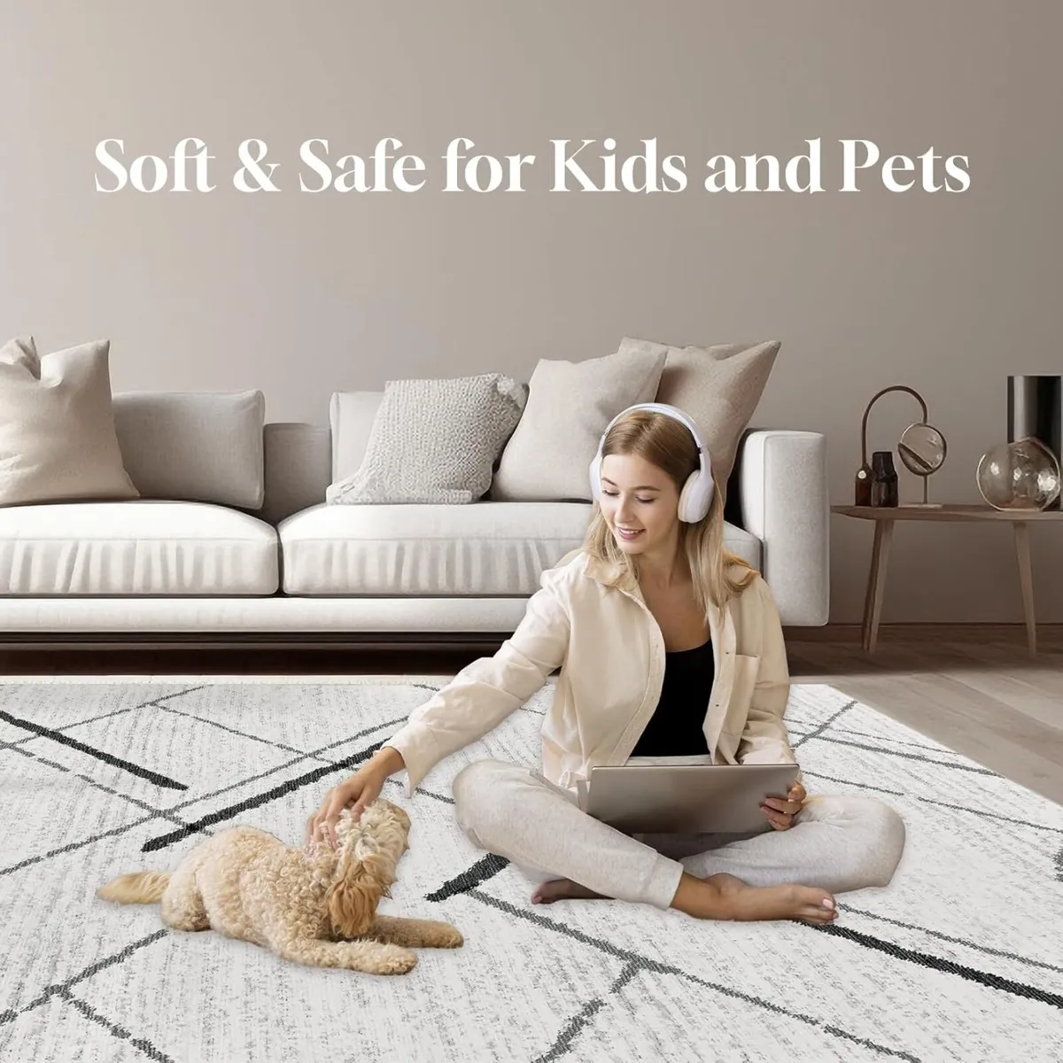 Extra Large Washable Rugs for Living Room - Image 4