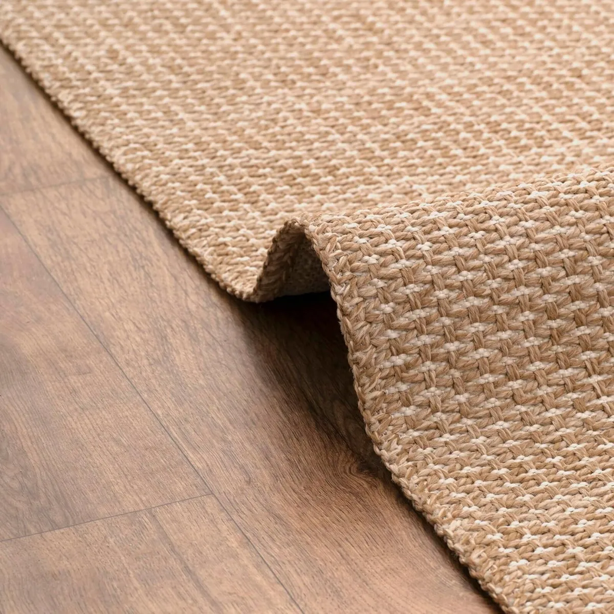 Jute Area Rug Machine Washable For Garden Kitchen - Image 1